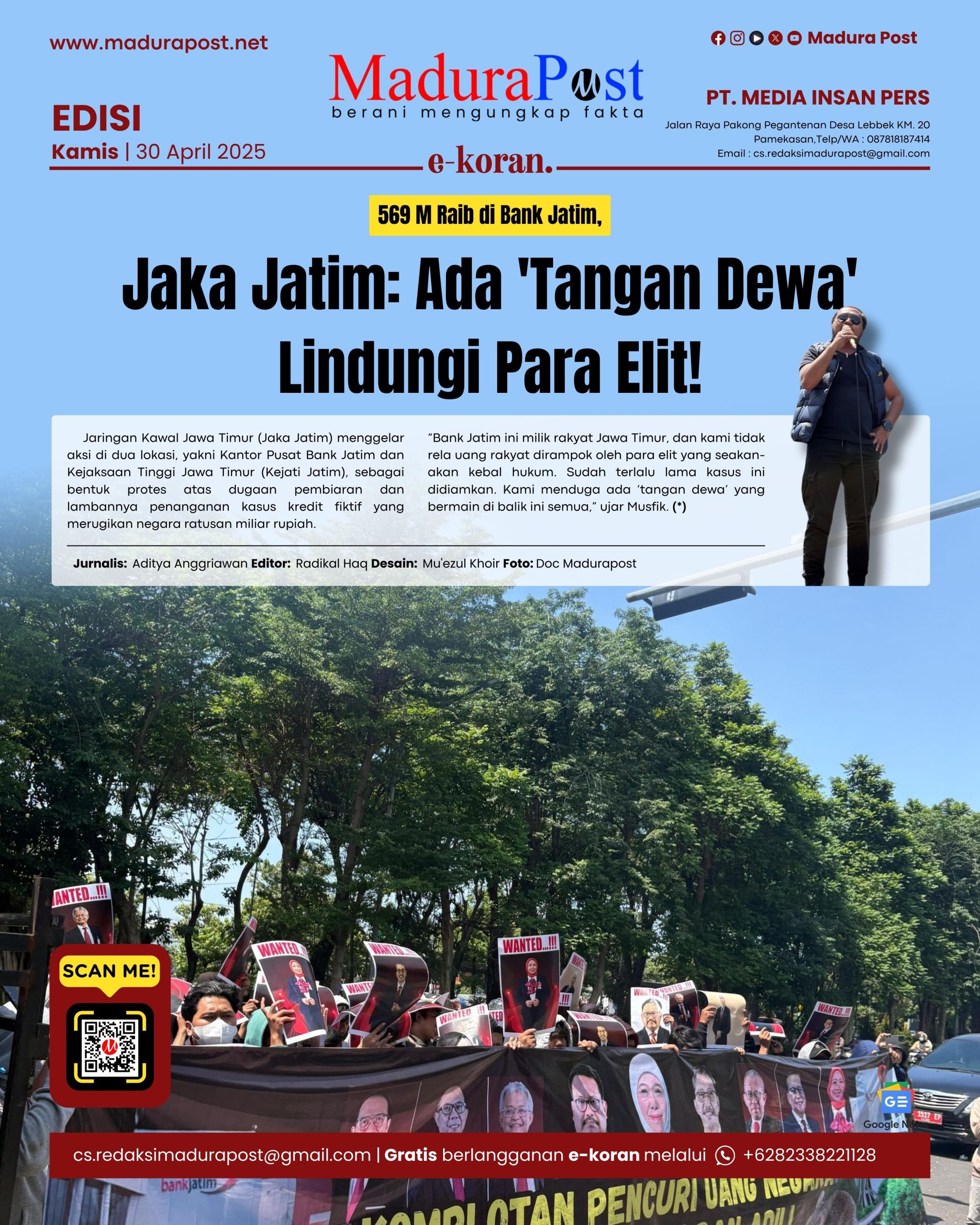 569 M Raib di Bank Jatim, Jaka Jatim: Ada 'Tangan Dewa' Lindungi Para Elit!