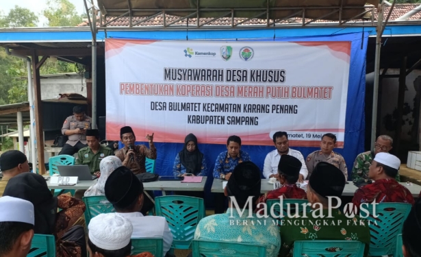 Dorong Kemandirian Ekonomi, Pemdes Bulmatet Sampang Bentuk Koperasi 'Desa Merah Putih'