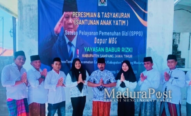 Tim 9 Naga Apresiasi Dapur MBG Milik Sosial Yayasan Babur Rizki di Sampang