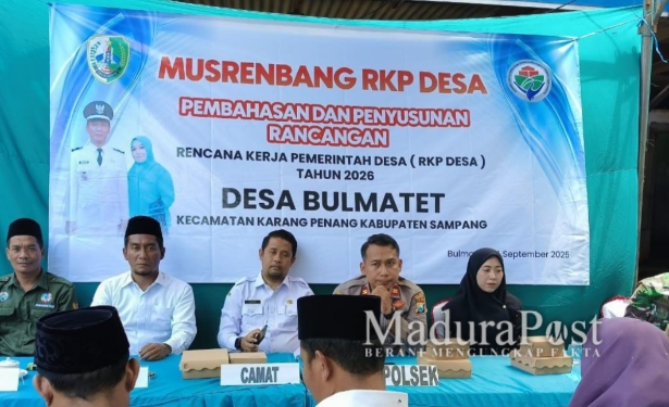 Pemdes Bulmatet Sampang Gelar Musrenbang Penyusunan RKP Tahun 2026
