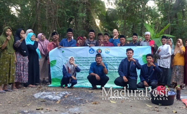 Dosen UNIRA Latih Masyarakat Pamekasan Olah Limbah Kencing Ternak Jadi Pupuk Cair