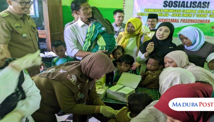 Puskesmas Pasongsongan Gencarkan Sweeping dan Sosialisasi Imunisasi Campak untuk Cegah KLB