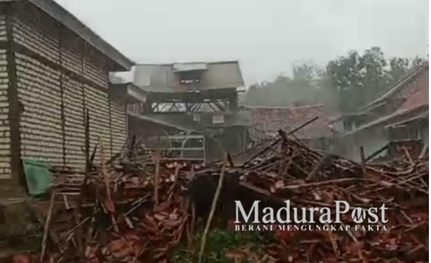 Puting Beliung Terjang Palengaan Laok, Lima Warga Luka-Luka dan Rumah Rusak Parah