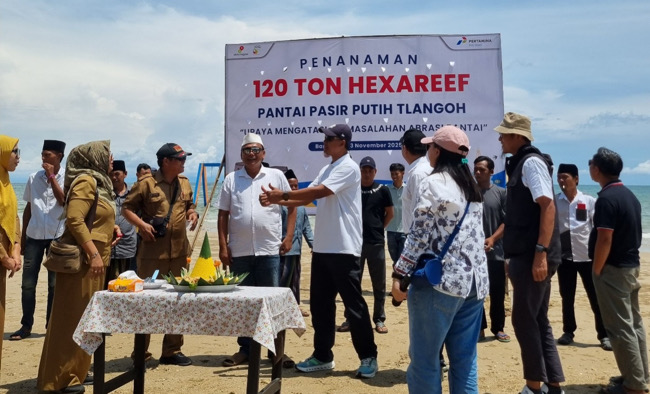 Penanaman Hexa Reef di Tlangoh Wujud Komitmen PHE WMO Dukung Ekosistem Laut  yang Sehat dan Produktif