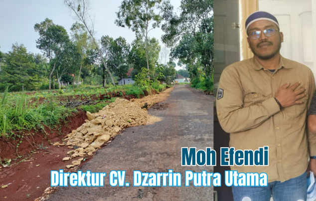 Proyek Peningkatan Jalan Tlagah - Bulangan Barat Putus Kontrak, Direktur CV. Dzarrin Putra Utama Kabur
