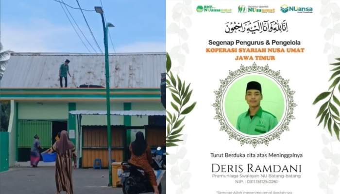 Pegawai Swalayan NU Batang-batang Sumenep Meninggal Saat Ikut Memperbaiki Atap