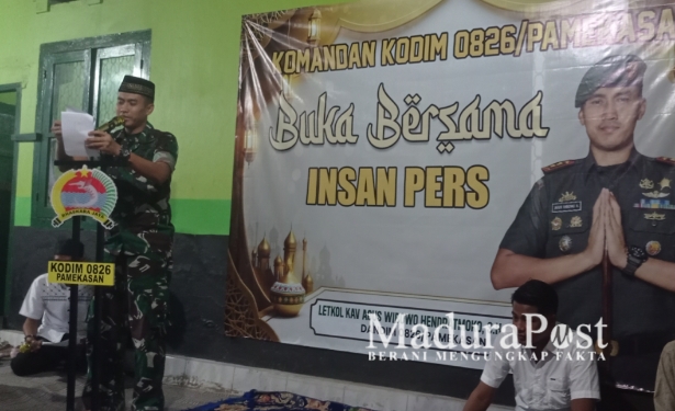 Bukber Bersama Wartawan, Kodim Pamekasan Pererat Kemitraan dengan Media
