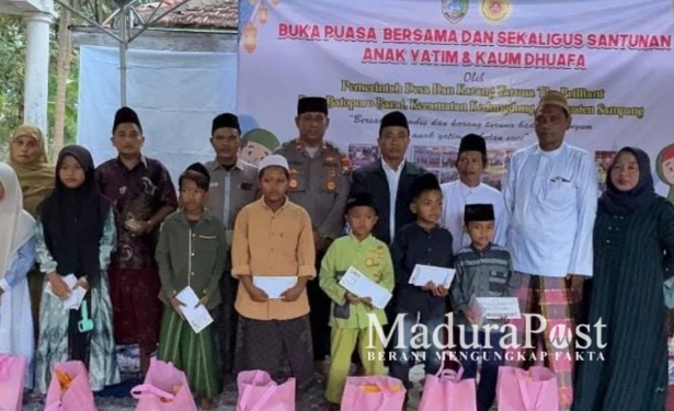 Pererat Kepedulian Sosial, Pemdes Batoporo Barat Gelar Santunan dan Buka Bersama