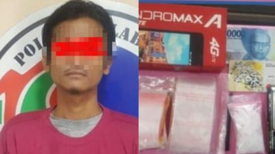 Satresnarkoba Polres Pelabuhan Tanjung Perak Surabaya Tangkap Seorang Kuli Bangunan Nyambi Ngedar Narkoba