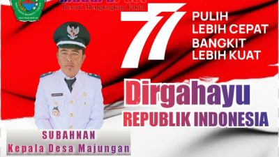Pemerintah Desa Majungan Mengucapkan Dirgahayu Republik Indonesia ke 77