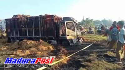 Truk Bermuatan Tembakau Asal Bojonegoro Dibakar Massa di Pamekasan