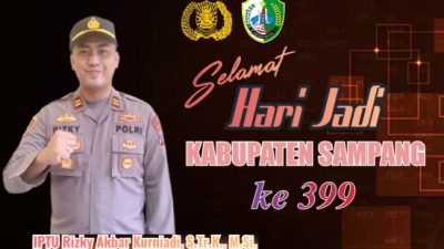 Optimisme Kapolsek Banyuates Menyambut Hari Jadi Kabupaten Sampang Ke 399