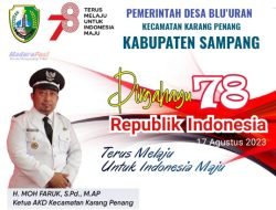 Kepala Desa Blu’uran Sampang : Dirgahayu Republik Indonesia ke 78