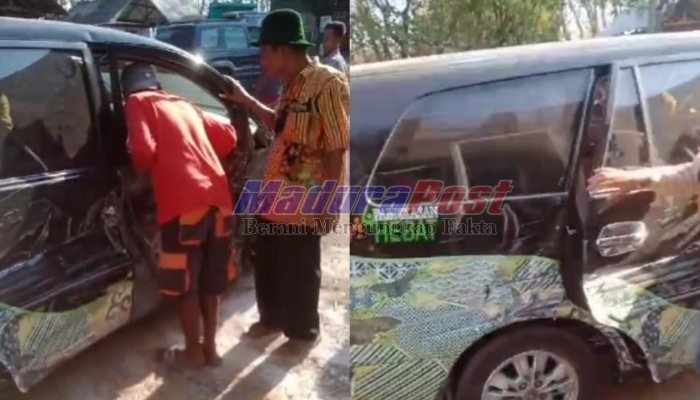 Ini Penyebab Mobil Dinas Pemkab Pamekasan Terlibat Kecelakaan di Bangkalan