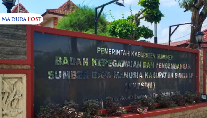 KANTOR. Potret Kantor BKPSDM Sumenep yang berlokasi di Jalan Doktor Cipto, Kolor, Kecamatan Kota. (Istimewa for MaduraPost)