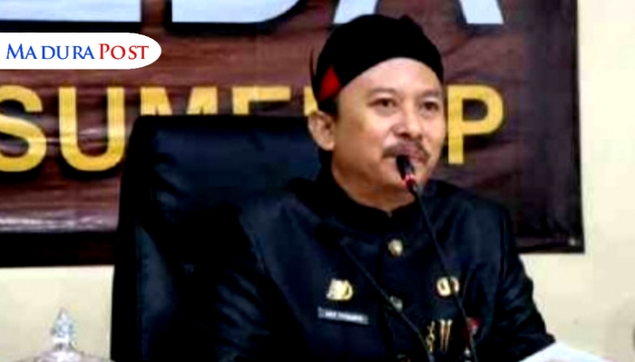 PROFIL. Potret Kepala Bappeda Sumenep, Arif Firmanto, saat sambutan dalam sebuah rapat yang ia pimpin di kantor setempat. (Istimewa for MaduraPost)
