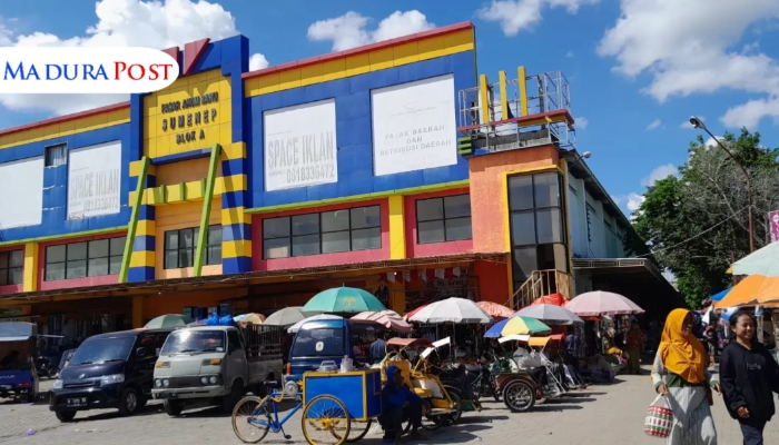 RAMAI. Potret Pasar Anom Baru Sumenep yang sebentar lagi akan dilakukan revitalisasi 12 kios. (Istimewa for MaduraPost)