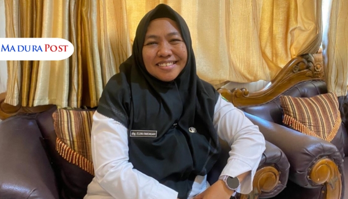 PROFIL. Kepala Dinkes P2KB Sumenep, drg. Ellya Fardasah, saat berada di ruang kerjanya. (Istimewa for MaduraPost)