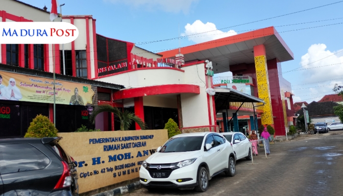 RUMAH SAKIT. Potret bangunan RSUDMA Sumenep yang berlokasi di Jalan Doktor Cipto, Kolor, tampak megah dari arah depan. (M.Hendra.E/MaduraPost)