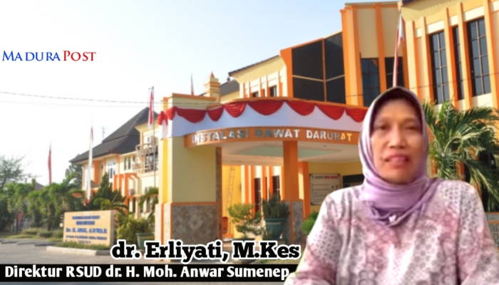 KOLASE. Potret dr. Erliyati, M.Kes dan RSUDMA Sumenep yang terus memberikan pelayanan terbaik bagi masyarakat. (Istimewa for MaduraPost)