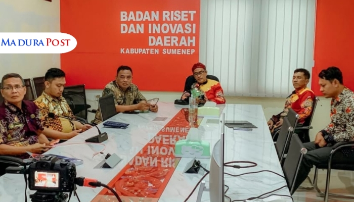 RAPAT. Potret BRIDA Sumenep bersama BRIN duduk bersama secara daring, bahas usulan kajian RIPJPID permasalahan daerah pada 10 Mei 2025 lalu. (Istimewa for MaduraPost)