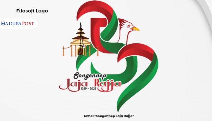 SAMPEL. Filosofi logo 'Songennep Jaja Rajja' yang merepresentasikan 757 tahun perjalanan sejarah, budaya, dan jati diri Kabupaten Sumenep. (Istimewa for MaduraPost)