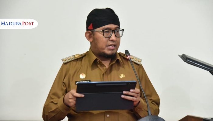 PROFIL. Bupati Sumenep, Achmad Fauzi Wongsojudo, saat sambutan dalam sebuah rapat paripurna di gedung DPRD. (Istimewa for MaduraPost)