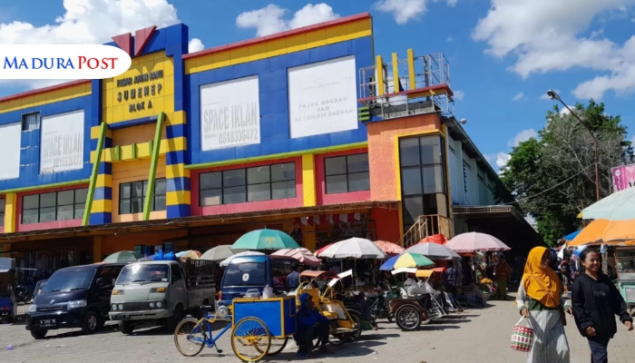 NUANSA. Potret Pasar Anom Baru Sumenep yang tampak tampak ramai di tengah rencana revitalisasi pasar. (Istimewa for MaduraPost)