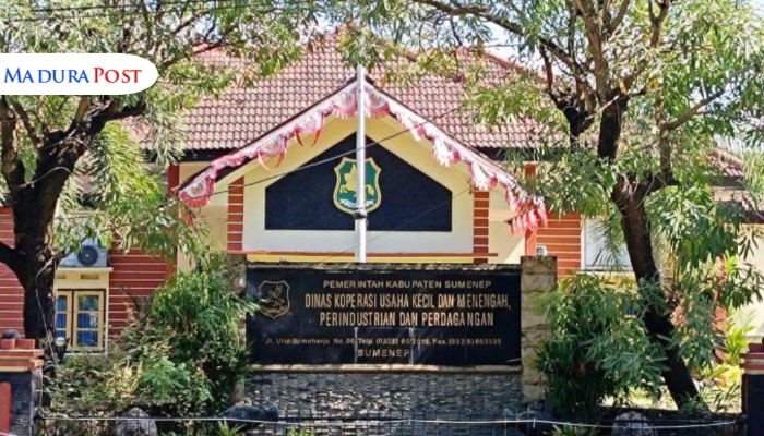 LOKASI. Potret Kantor DKUPP Sumenep yang berlokasi di Jalan Urip Sumoharjo, Kecamatan Kota, yang tampak dari arah depan. (Istimewa for MaduraPost)