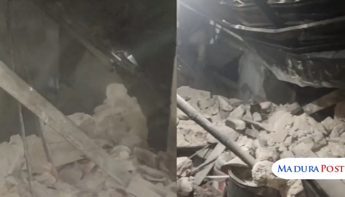 HANCUR. Salah satu rumah warga yang hancur akibat gempa berkekuatan 6,5 magnitudo di Sumenep. (Istimewa for MaduraPost)