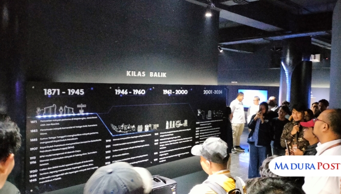 KUNJUNGAN. Perwakilan ITS dan SKK Migas saat menerima kunjungan media dari Sumenep di Kampus ITS Surabaya, Senin (3/11/2025). (M.Hendra.E/MaduraPost)